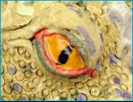 Malcolm Law Ceramics
George & the Dragon Retired Ceramic Sculpture
Stoneware, T Material, with underglaze colours and gold and platinum lustre. Height 60 cms 
�Malcolm Law 2013
