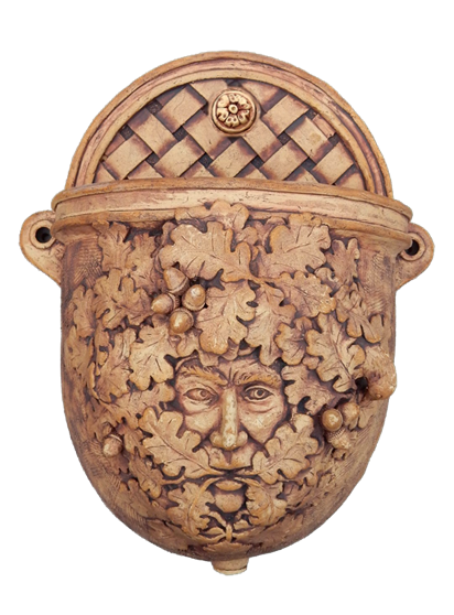 Malcolm Law
Green Man Hanging Planter
Stoneware, Smooth Crank, with black iron oxide wash
Malcolm Law 2018