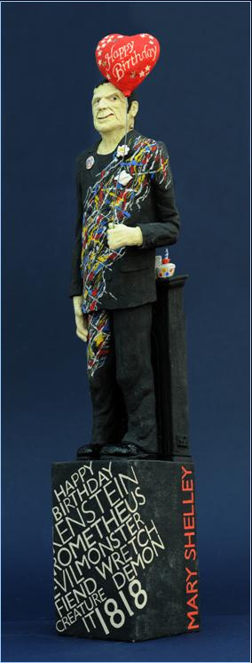 Malcolm Law
Frankenstein
Stoneware, T Material, under glaze colours with gold and silver lustre
Malcolm Law