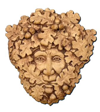 Malcolm Law Ceramics
Green Man, Ceramic Sculpture
Stoneware, Smooth Crank, with black iron oxide wash. Height 20cms  
Malcolm Law